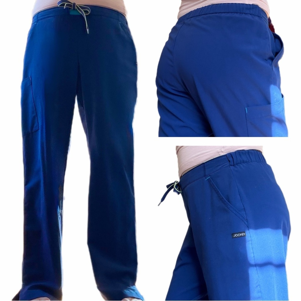 Jockey Women's Royal Blue Straight Leg Scrub Pants & V-Neck Top (XS/XSP) - Picture 10 of 12